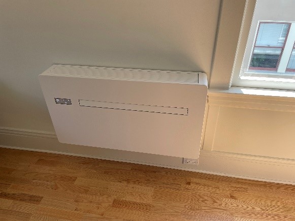Through-the-Wall Heat Pump for Space Heating